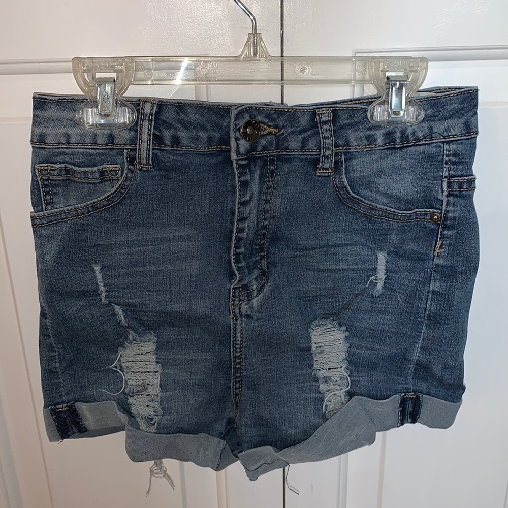 Denim shorts